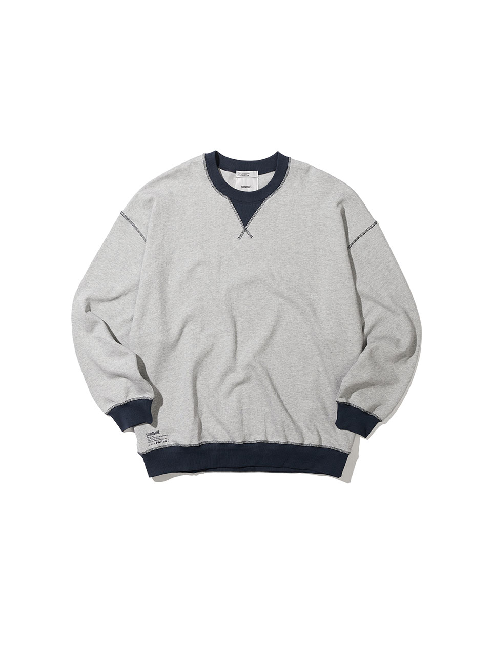 SOUNDSLIFE - Colorblock Sweatshirts Melange Grey