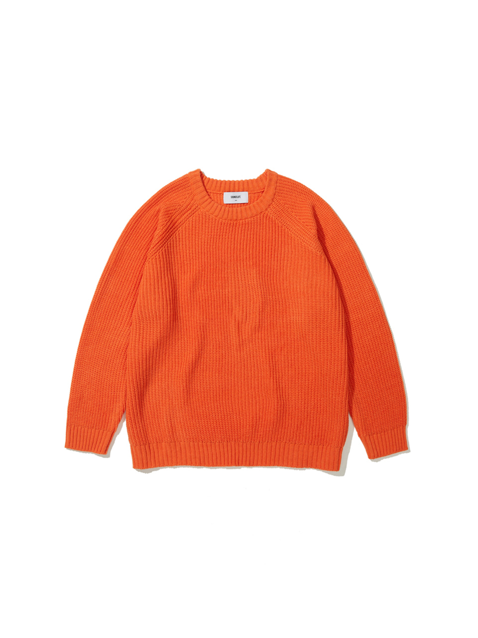 SOUNDSLIFE - Solid Knit Sweater Orange