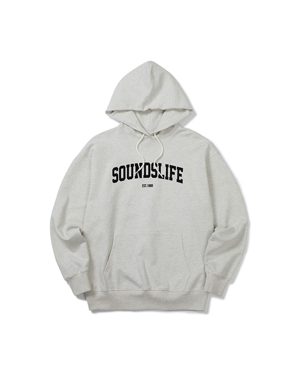 SOUNDSLIFE - Arch Logo Classic Hoodie Oatmeal
