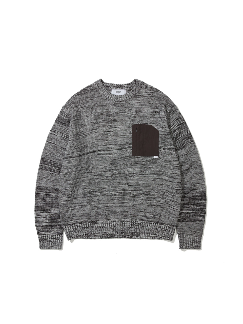SOUNDSLIFE - Marled Knit Sweater Black