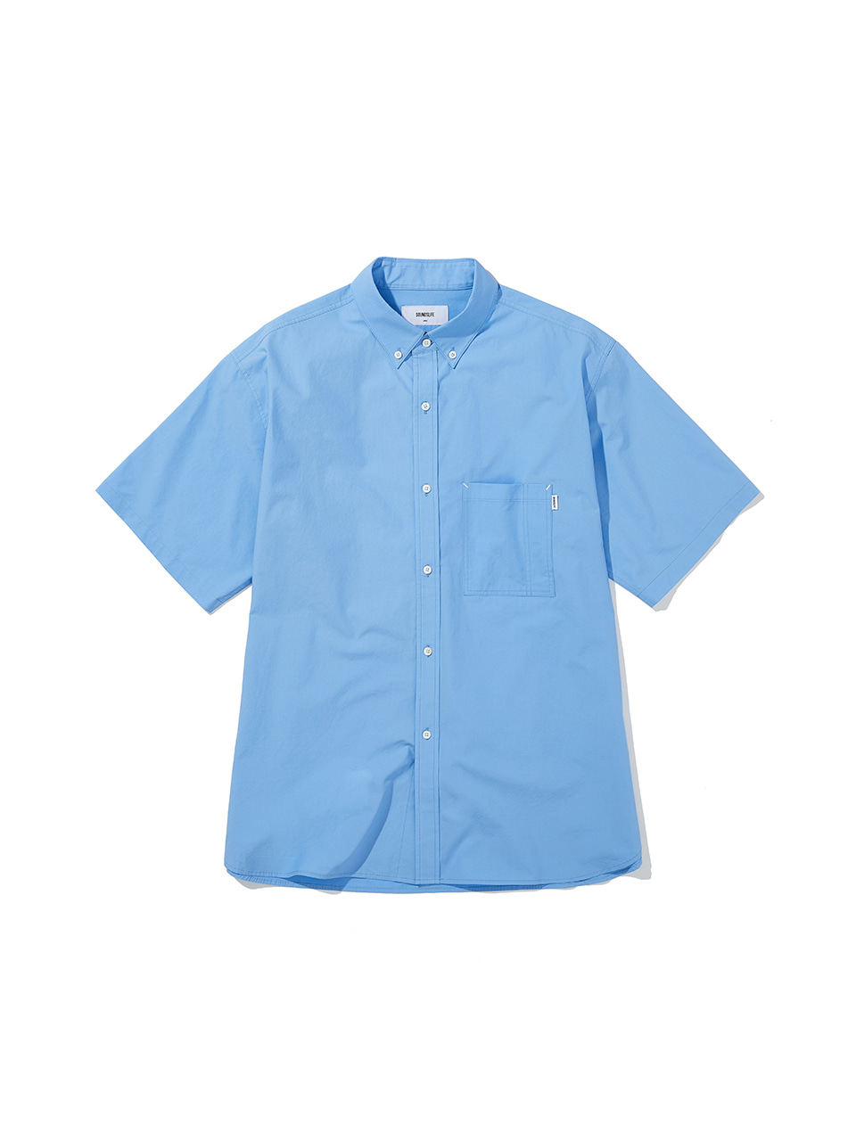 SOUNDSLIFE - Big Fit Short Sleeve Shirt Blue