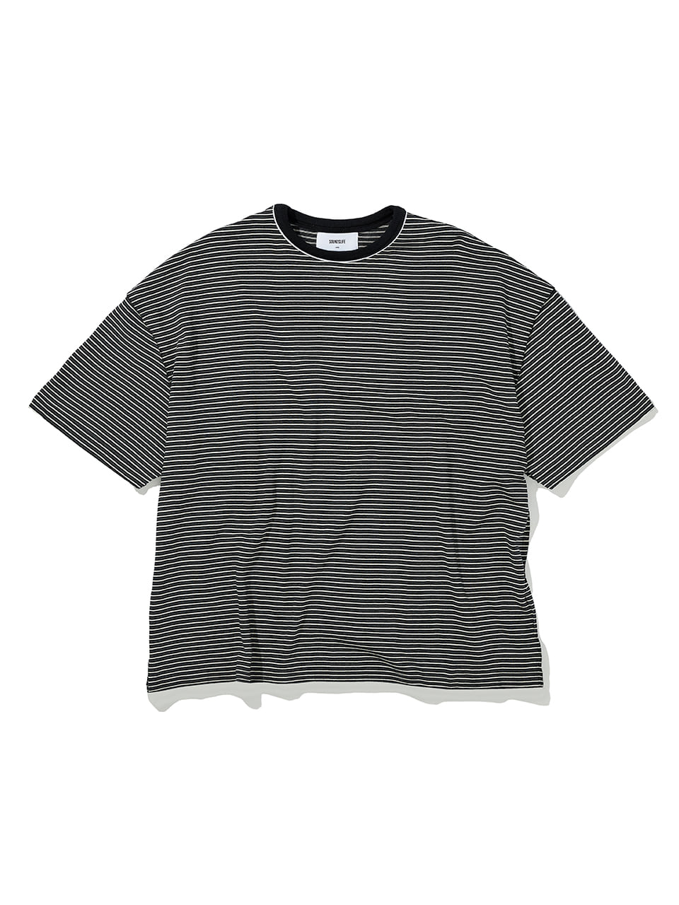 SOUNDSLIFE - Vacation Striped T-Shirt Black