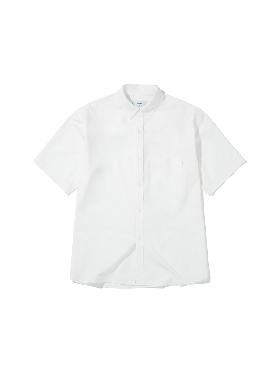 SOUNDSLIFE - Big Fit Short Sleeve Shirt White