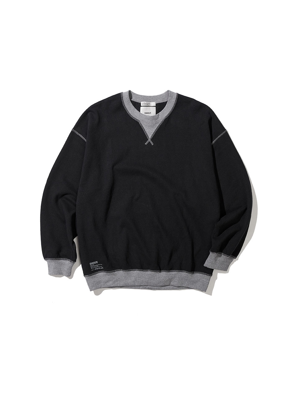 SOUNDSLIFE - Colorblock Sweatshirts Black
