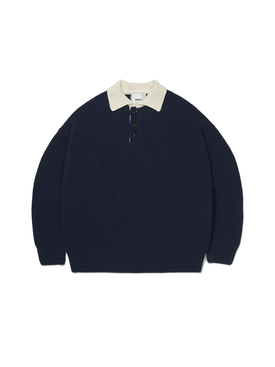 SOUNDSLIFE - Heavy Cotton Rugby Knit Navy