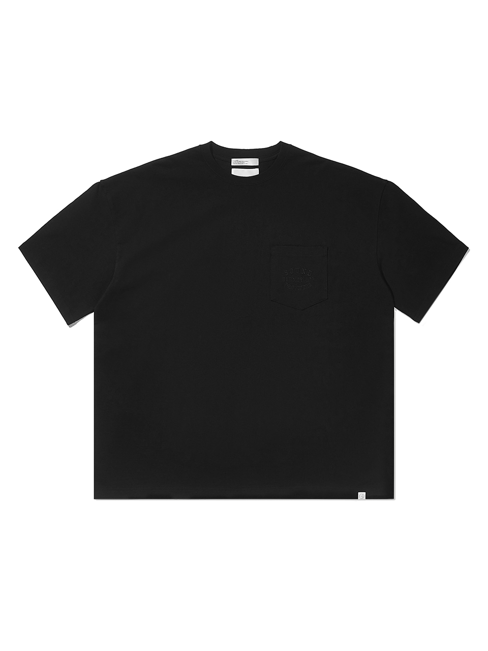 SOUNDSLIFE - Embroidery Pocket T-Shirt Black