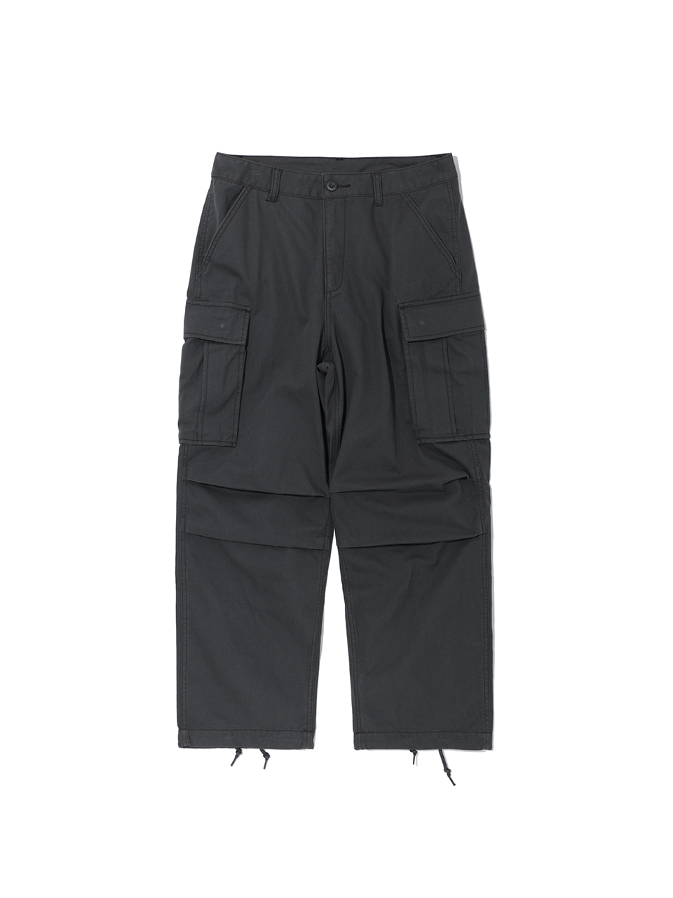 SOUNDSLIFE - Wide Cargo Pants (Cotton) Charcoal