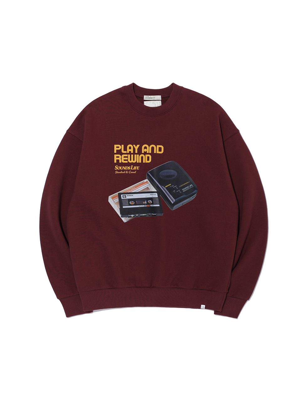 SOUNDSLIFE - P&amp;R Graphic Sweatshirts Burgundy