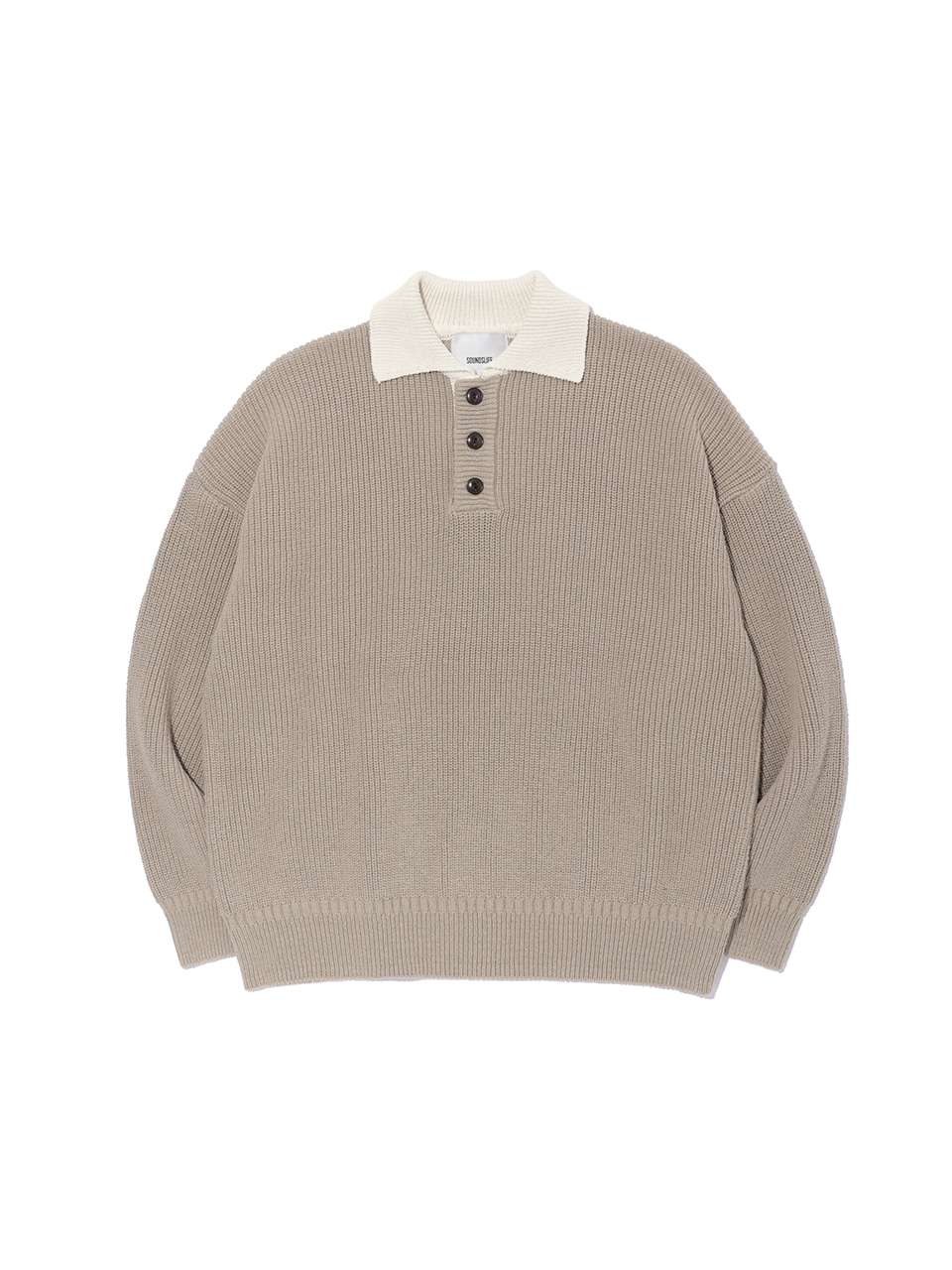 SOUNDSLIFE - Heavy Cotton Rugby Knit Beige